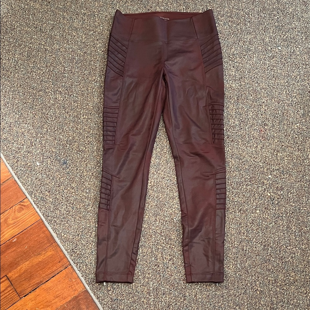 Athleta Burgundy Leggings